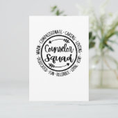 Carte De Remerciements Équipe de conseiller École Conseiller pédagogique  (Debout devant)