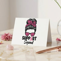 Équipe de soutien Ruban rose conception chignon dé