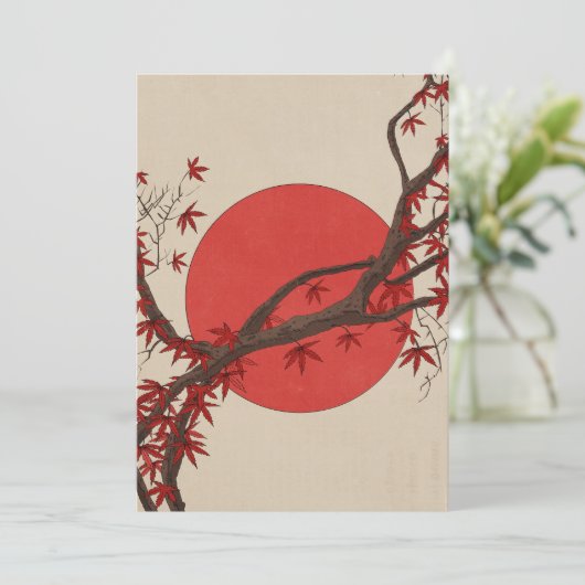 Carte De Remerciements Érable japonais (Debout devant)