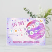 Carte De Remerciements Eras Anniversaire Fête d'amitié Bracelet (Debout devant)