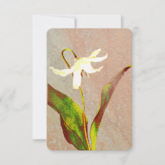 Carte De Remerciements Erythronium Grandiflorum Wood Topped Wall Tapestry