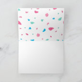 Carte De Remerciements Escalade Roche Colorée Filles (Intérieur)