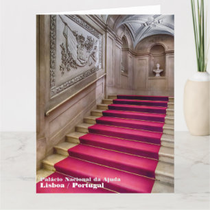 Carte De Remerciements Escalier Noble. Palais national d'Ajuda, Lisbonne.