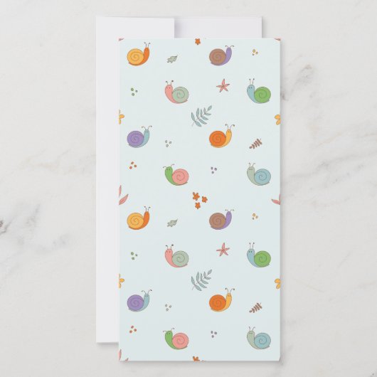 Carte De Remerciements Escargots amusants (Devant)