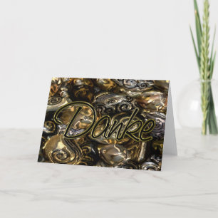 Carte De Remerciements Escargots d'or + Danke