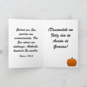 Carte De Remerciements Escroquerie Calabazas de Tarjeta de Accion De (Intérieur)