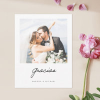 Espagnol Gracias Elegant Mariage photo moderne