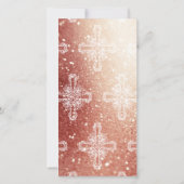 Carte De Remerciements Espagnol, Rose Gold Confirmation Signet Favor (Dos)