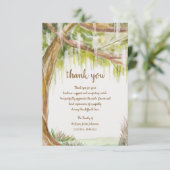 Carte de remerciements espagnole Moss Sympathie (Debout devant)