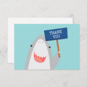 Carte De Remerciements Espèces de requins mignons (Devant / Derrière)