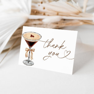 Carte De Remerciements Espresso Martini Love Is Brewing Baby Shower Maria