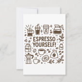 Carte De Remerciements Espresso Vous-Même ! (Devant)