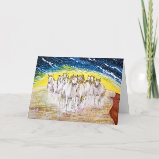 Carte De Remerciements Esprit de mustang (Devant)