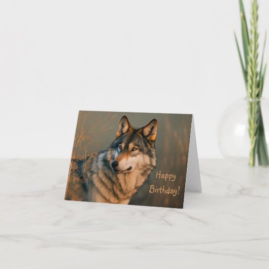 Carte De Remerciements Esprit du loup (Devant)