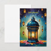 Carte De Remerciements Esprit du Ramadan (Devant / Derrière)