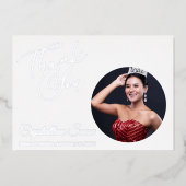 Carte de remerciements Essentials Pageant Foil (Recto)