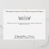 Carte de remerciements Essentials Pageant Foil (Verso)