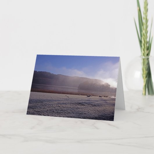 Carte De Remerciements Esthwaite Water Lake District Angleterre (Devant)