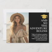 Carte De Remerciements Et donc l'aventure attend - Photo (Devant)