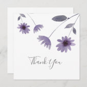 Carte De Remerciements Etanchéité pourpre (Devant / Derrière)