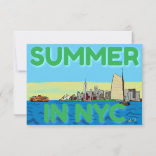 Carte De Remerciements Été à New York