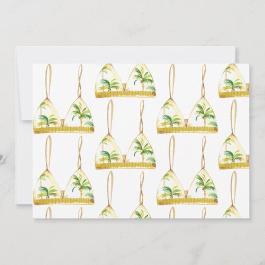 Carte De Remerciements Été tropical (Dos)