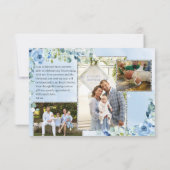 Carte De Remerciements Étincelle dorée d'éléphant rose (Dos)