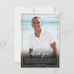 Carte De Remerciements Etoile De Photo Des Funérailles Juives De David Él