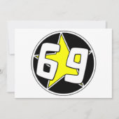 Carte De Remerciements Étoile jaune 69 (Devant)