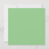 Carte De Remerciements Étoiles blanches sur fond vert (Dos)
