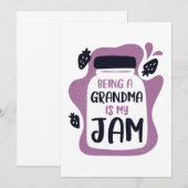 Carte De Remerciements Être Grand-Mère, C'Est Ma Jambe (Devant / Derrière)