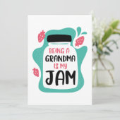 Carte De Remerciements Être Grand-Mère, C'Est Ma Jambe (Debout devant)