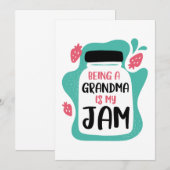 Carte De Remerciements Être Grand-Mère, C'Est Ma Jambe (Devant / Derrière)