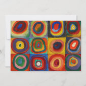 Carte De Remerciements Étude de couleur par Wassily Kandinsky (Devant)