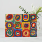 Carte De Remerciements Étude de couleur par Wassily Kandinsky (Debout devant)