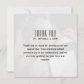 Carte De Remerciements Étui de CD de musique Couverture d'album de mariag (Dos)