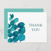 Carte De Remerciements Eucalyptus (Devant / Derrière)