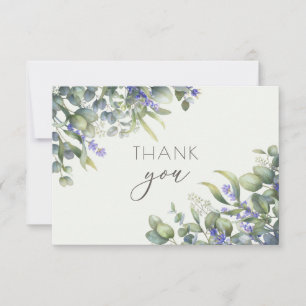 Carte De Remerciements Eucalyptus Aquarelle Florale Mariage Photo