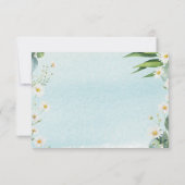Carte de remerciements eucalyptus daisy thème bota (Dos)