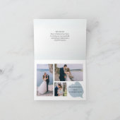 Carte De Remerciements Eucalyptus Elegant 3 Mariage photo (Intérieur)