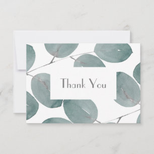 Carte De Remerciements Eucalyptus Feuilles