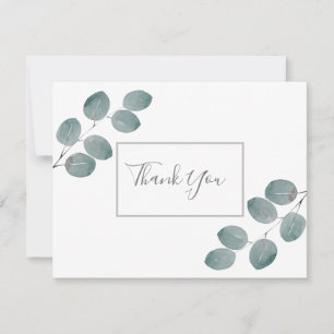 Carte De Remerciements Eucalyptus Feuilles