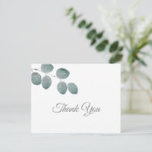 Carte De Remerciements Eucalyptus Feuilles (Debout devant)