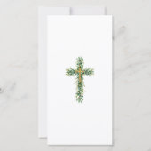 Carte De Remerciements Eucalyptus Greenery Baptism Favor Bookmak (Dos)