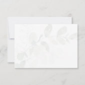 Carte De Remerciements Eucalyptus Simple Script Funérailles (Dos)