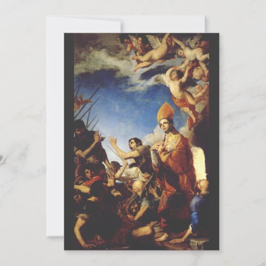 Carte De Remerciements Évêque de Saint Januarius de Bénévent (Devant)