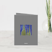 Carte De Remerciements Evergreens Abstraits lunaires (Dos)
