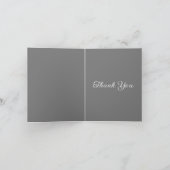 Carte De Remerciements Evergreens Abstraits lunaires (Intérieur)