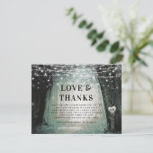 Carte De Remerciements Evermore | Enchanted Fairy Forest Love and Thanks (Debout devant)