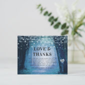 Carte De Remerciements Evermore | Enchanted Fairy Forest Love and Thanks (Debout devant)